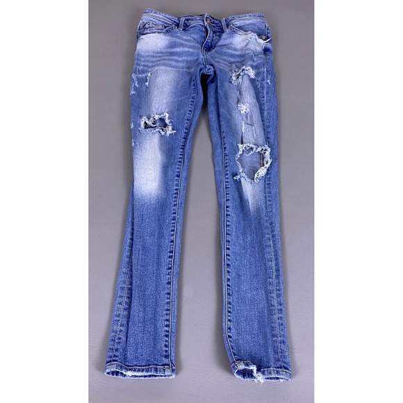 Buckle Black Denim - Buckle Black  Skinny Jeans Women's 26 Fit No. 53 Blue Ankle Distressed *Flaw*